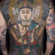 文殊菩薩の刺青