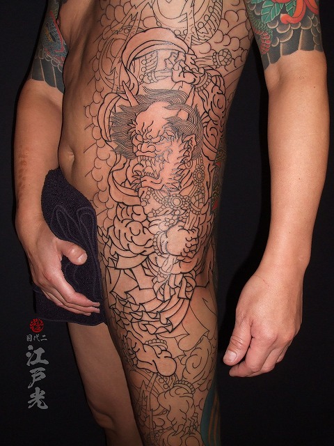 和彫りデザインの刺青 Japanese tattoo | 東京 刺青 タトゥー 和彫り 