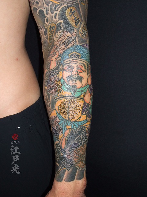 大黒天の刺青タトゥー：東京刺青師二代目江戸光