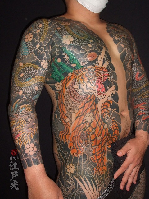 虎の刺青 東京 刺青 タトゥー 和彫り 洋彫り 刺青師二代目江戸光