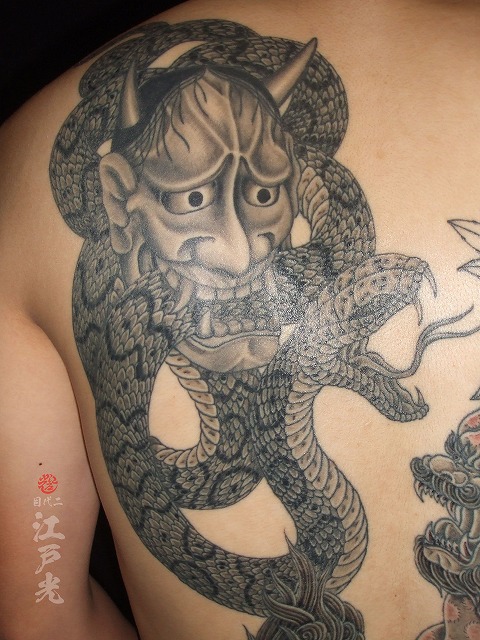蛇の刺青 東京 刺青 タトゥー 和彫り 洋彫り 刺青師二代目江戸光